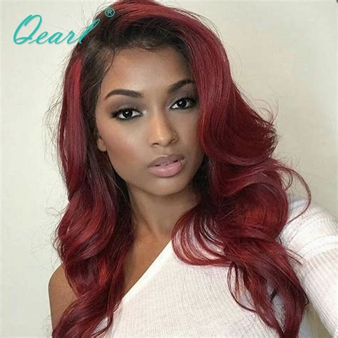 dark red lace front|red lace front wig hairstyles.